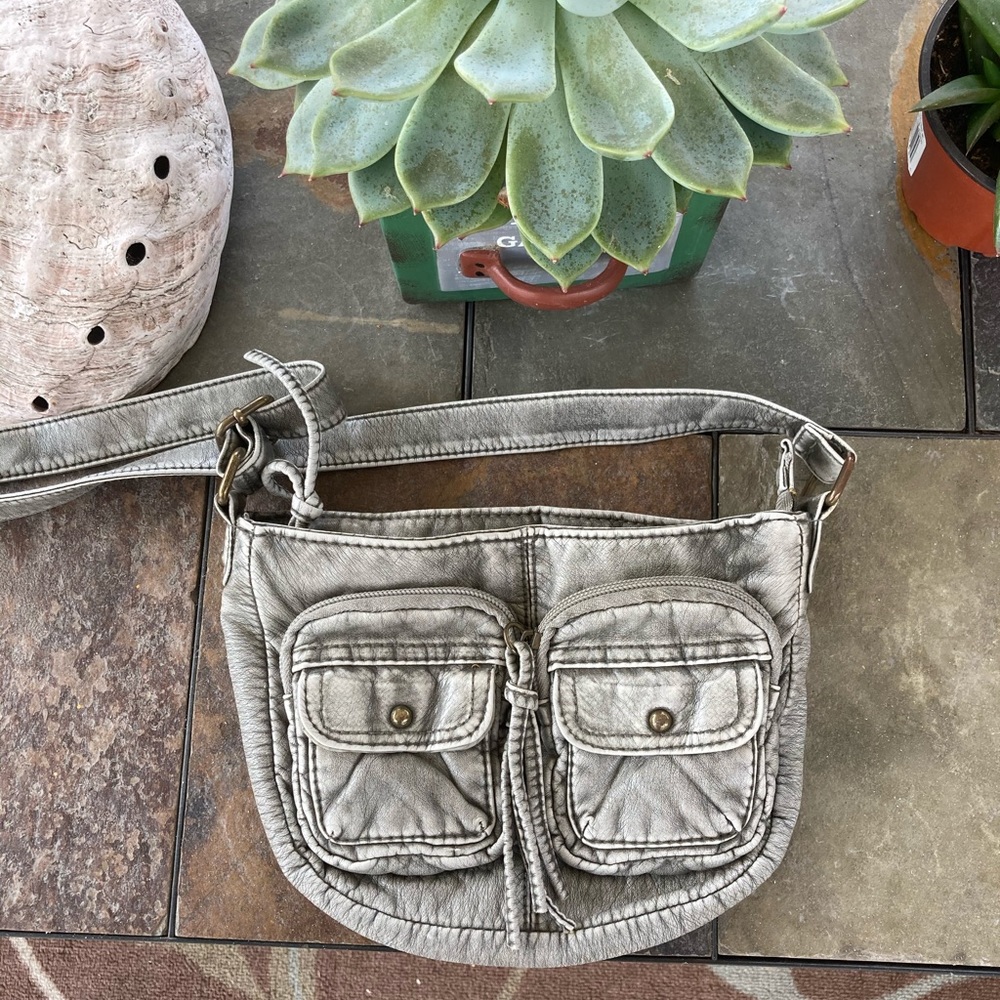 Grey Crossbody Bag